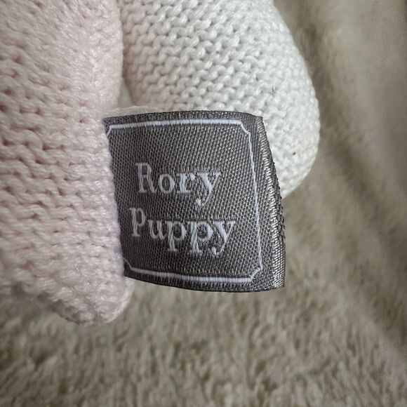 Living Textiles Rory Puppy 12" Plush Rattle Lovey Dog Knitted Stuffed Animal - Picture 2 of 6